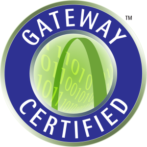 Gateway Certified Logo, the seal of approval for pharmaceutical supply chain integrity and DSCSA compliance.